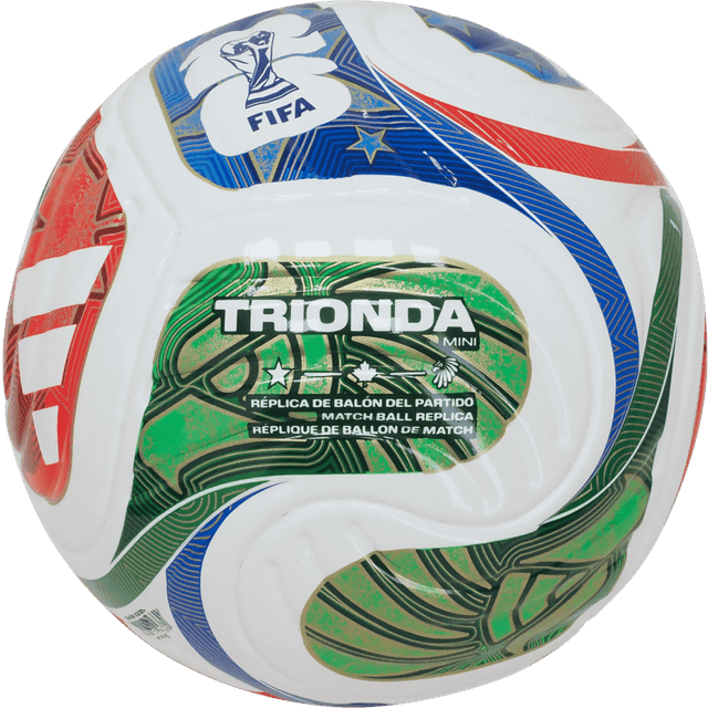 adidas Fodbold Trionda Mini VM 2026 - Hvid/Blå/Rød/Grøn