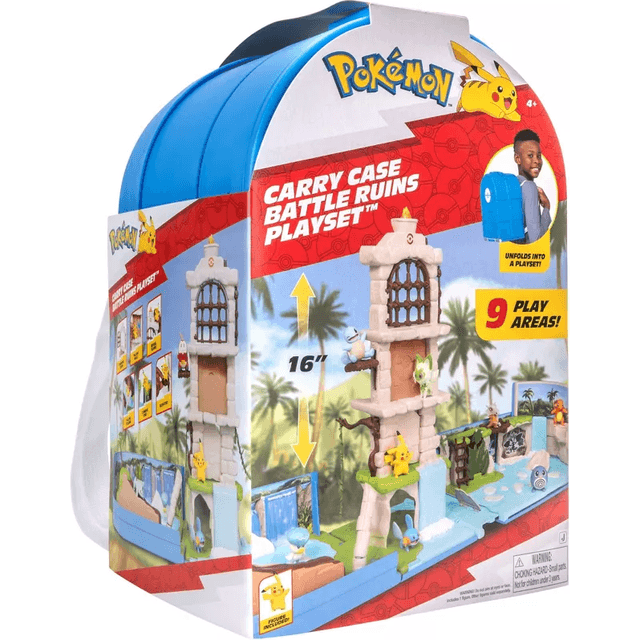 Jazwares Pokémon Carry Case Battle Ruins Legesæt