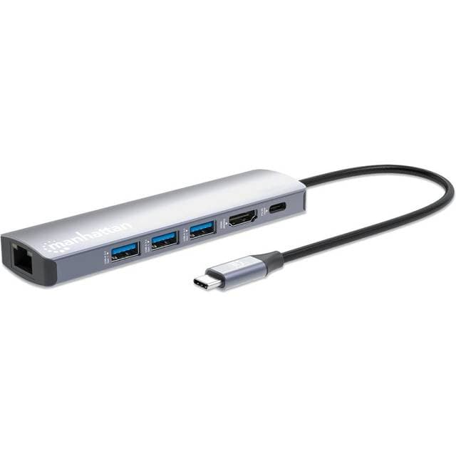 Manhattan 6-in-1 4K USB-C Dockingstation
