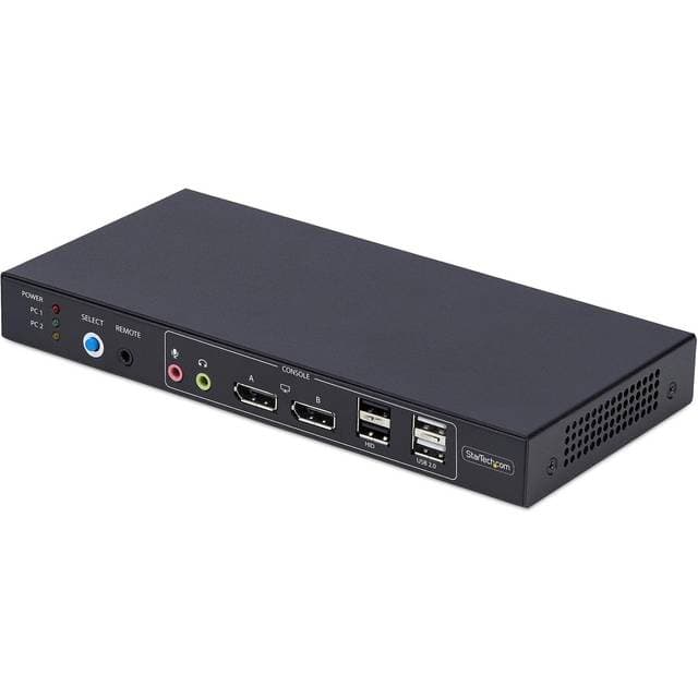 StarTech P2ADD121D KVM Switch 2-Port Dual Monitor