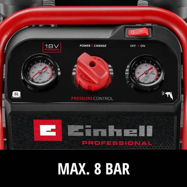 Einhell Batteri-Kompressor Silenzzo 18 160 8 Bar 2 Cylindre