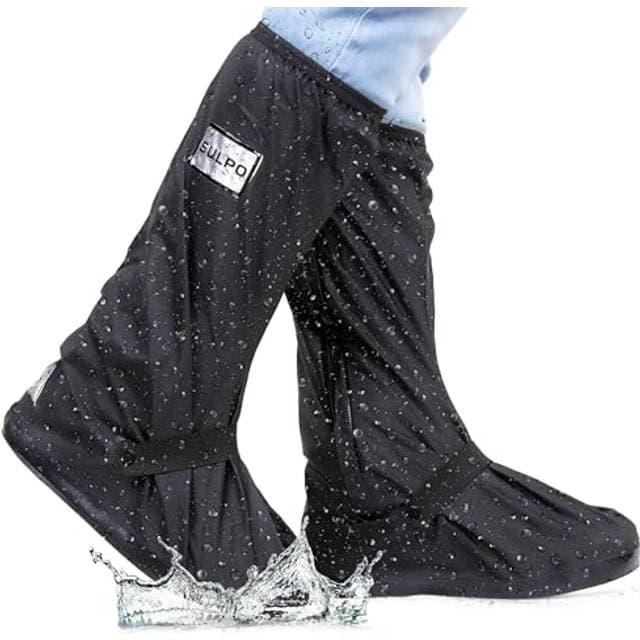 Sulpo Schuhüberzieher Wasserdicht Reißverschluss Wiederverwendbare Regenschutz Schuhe