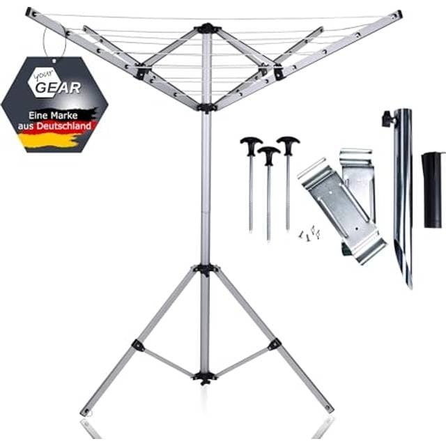 Your Gear Siena Alu Wäschespinne Caravan Camping Balkon Garten