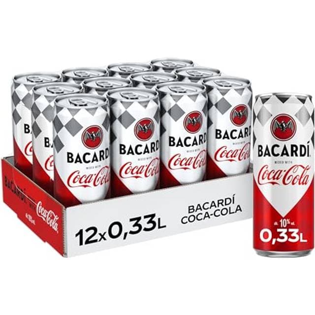 Coca-Cola Bacardí Alkoholhaltiges Mixgetränk 12 x 330ml