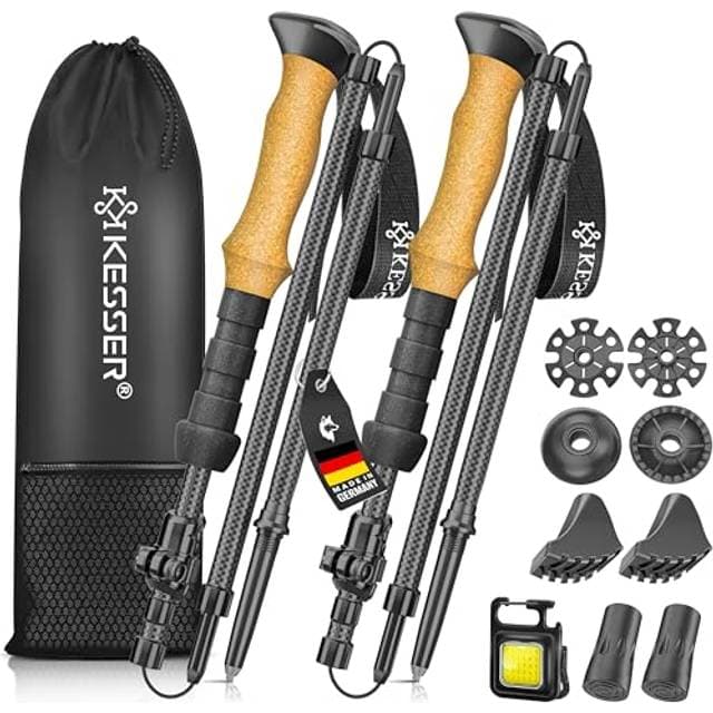 Kesser Wanderstöcke Faltbar Carbon Aluminium