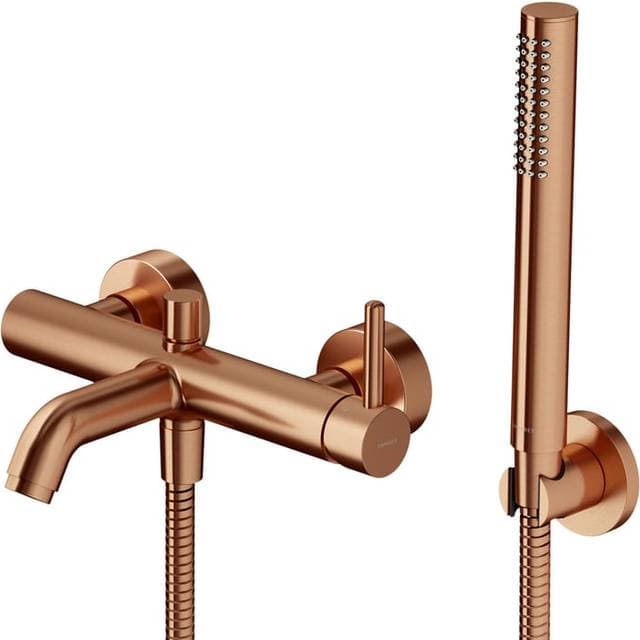 Omnires Y Badeværelsesarmatur Med Tilbehør Børstet Kobber
