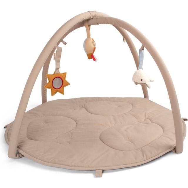 Filibabba Aktivitetstæppe Med 3 Aktivitetslegetøj Beige