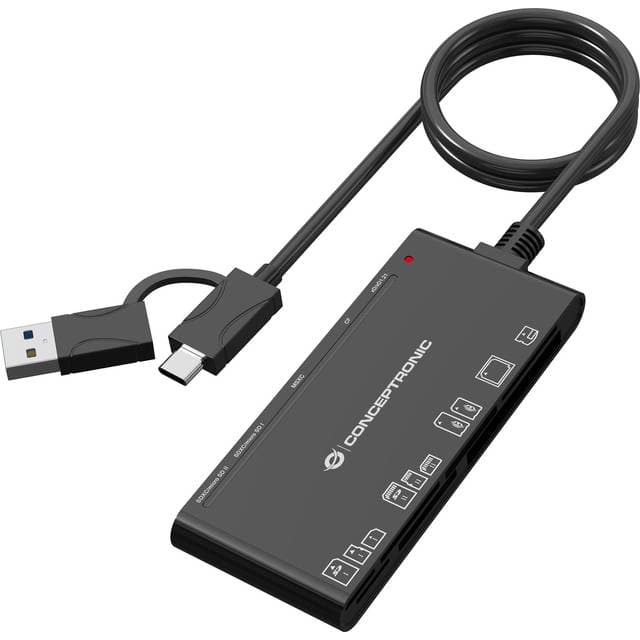 Conceptronic BIAN10B 7-in-1 USB 3.2 Gen 1 Card Reader