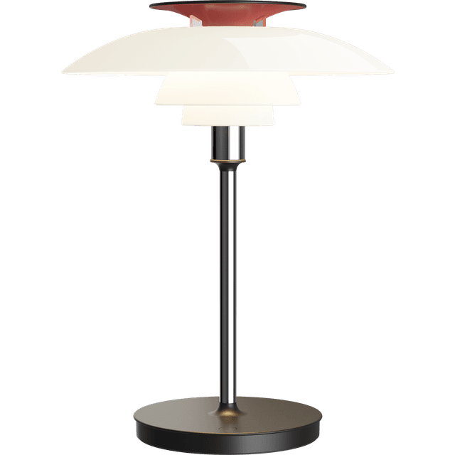 Louis Poulsen PH 80 Opalhvid Højglans Forkromet Portable Lampe Bordlampe