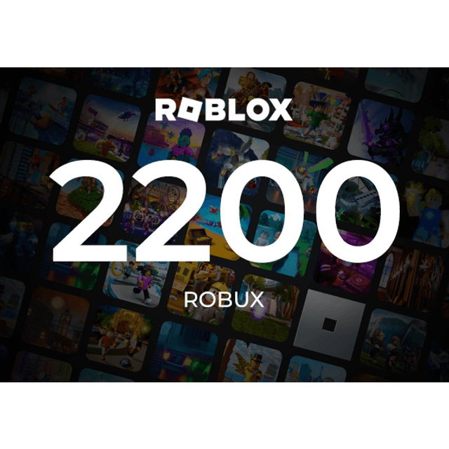 Roblox Card 2200 Robux Key