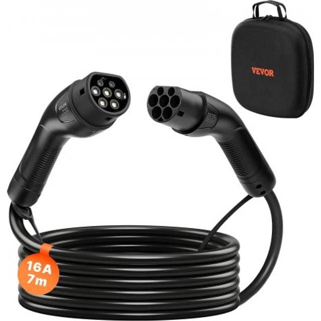 VEVOR EV Opladerforlængerkabel 16Amp 7 m 11 kW