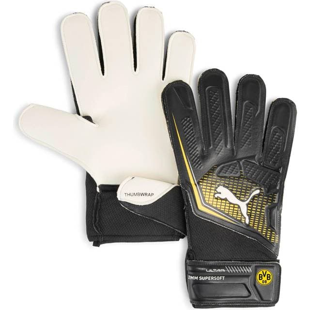 Puma Borussia Dortmund Ultra Play Goalkeeper Gloves - Black/Faster Yellow