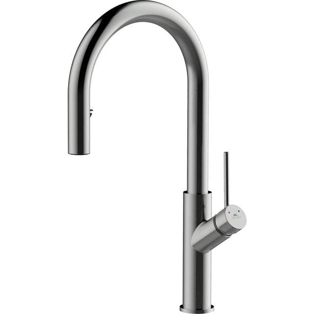 Hill Ceramic Köksblandare Med Utdragbar Spray Pip Modi Grå Matt