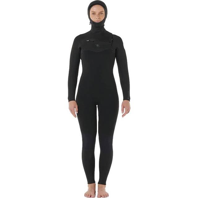 Rip Curl Dawn Patrol Hooded Chest Zip Wetsuit - Black