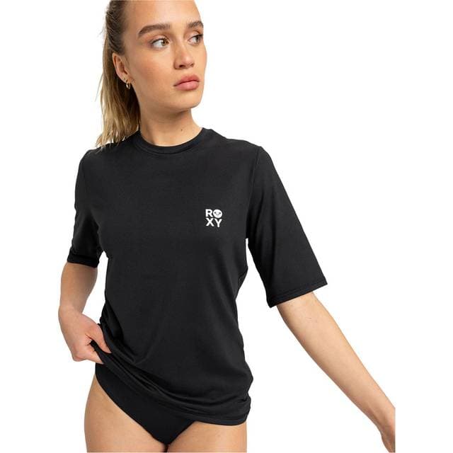 Roxy Womens Happy Waves Short Sleeve Surf Lycra Vest - Anthracite