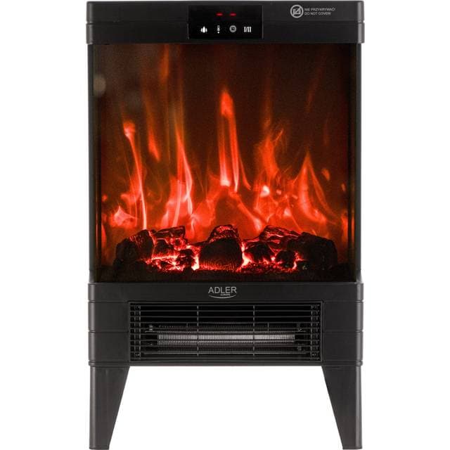 Adler Pejs Elektronisk Med 3D Flamme Effekt Og Termostat
