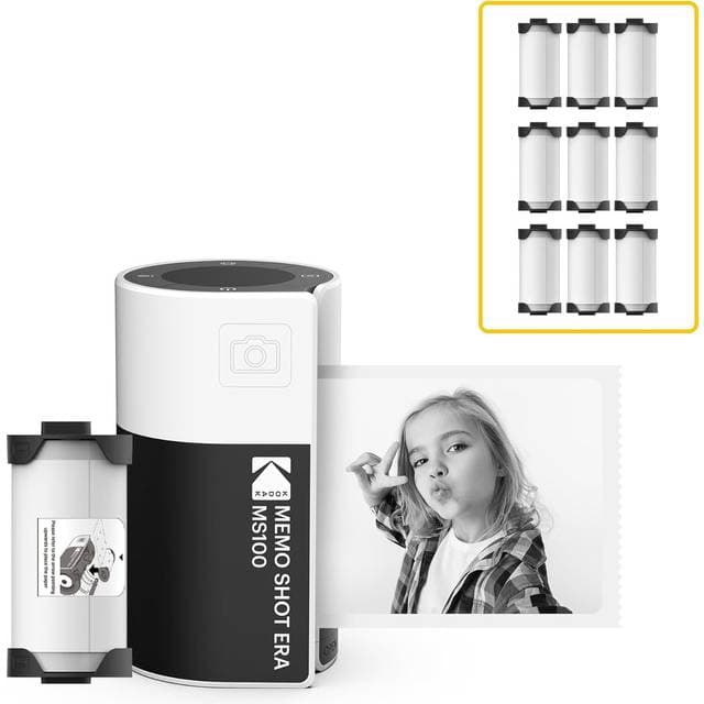 Kodak Instant Camera Memo Shot MS100 White Bundle