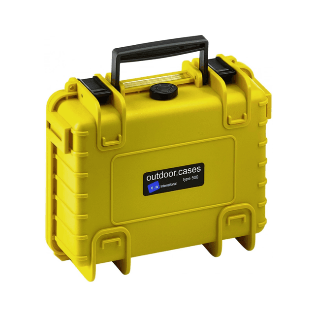 B&W International Outdoor 500 Pre-Skåret Skum Yellow Kuffert