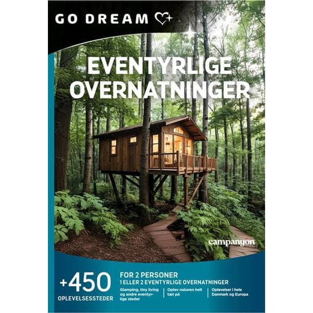 Gavekort Eventyrlige Overnatninger For 2 Personer