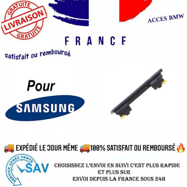 Samsung Original Bouton Volume Gris Pour Galaxy A73 A736 GH98-47447A