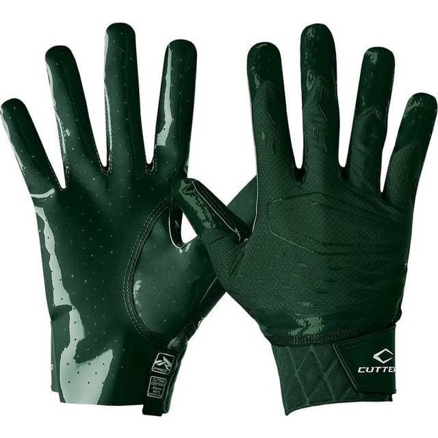 Cutters Rev Pro 5.0 Receiver Gloves - Solid Dunkelgrün
