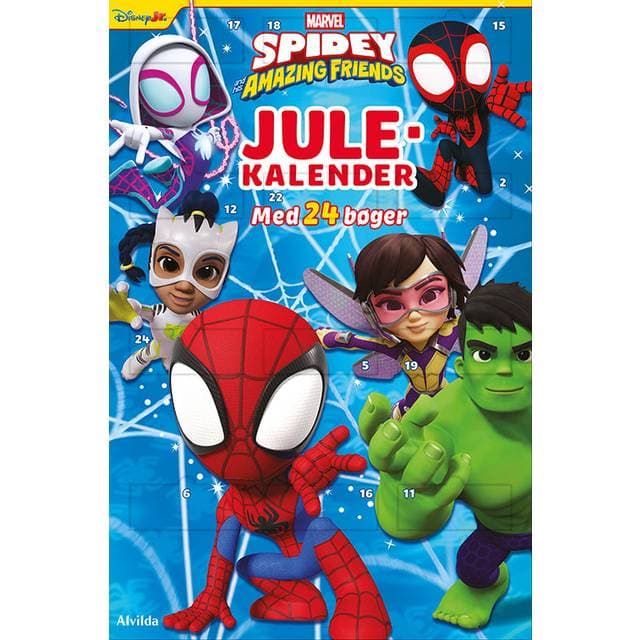 Marvel Spidey - Julekalender med 24 billedbøger