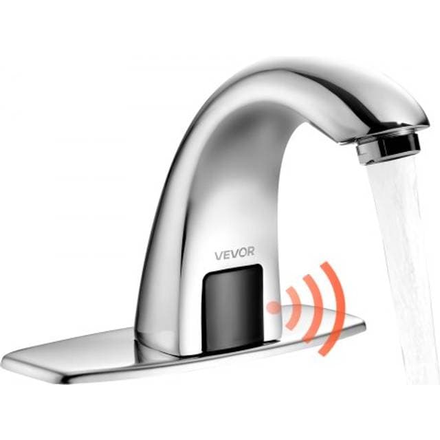 VEVOR Touchless Bathroom Sink Faucet 9 16 Chrome Plated