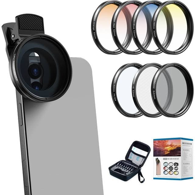 Nordic 52mm Clip-On Graduated Color Polarizer Linsefilterkit