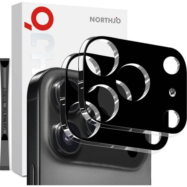 Northjo iPhone 17 Pro Max Hærdet Kameralinsbeskyttelsesglas 2 Stk