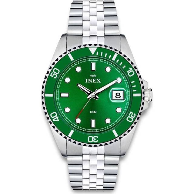 INEX Mens Sports 42mm A76226S12P Grøn Kvarts Herreur