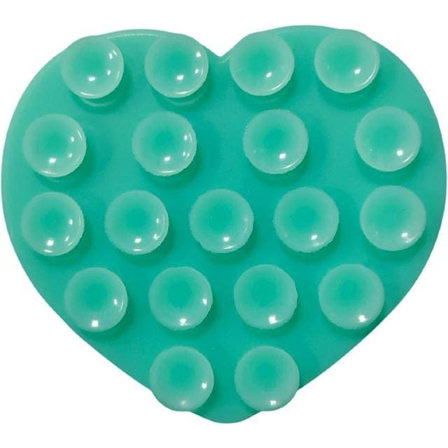 INCOVER Hjerteformet Silikone Sugekop Mobilholder Grøn