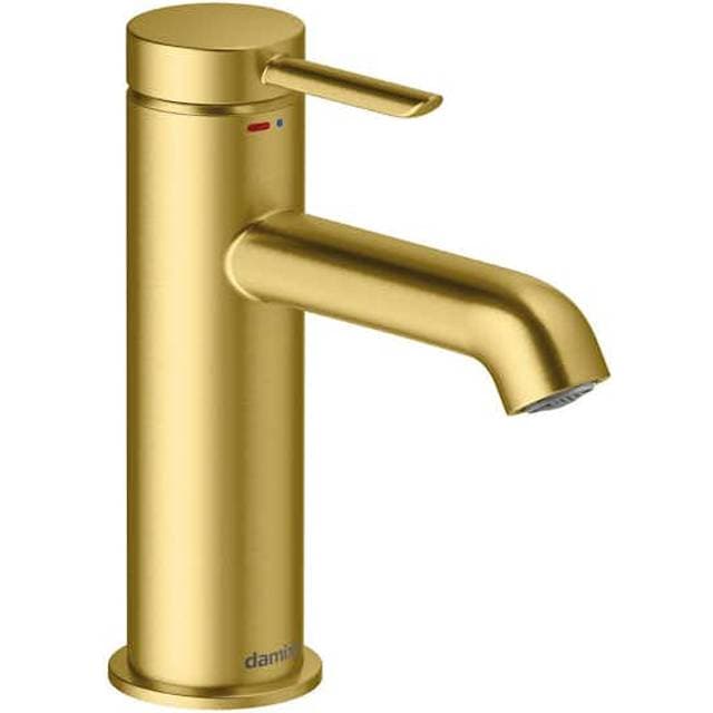 Damixa Iris Håndvaskarmatur 100mm Børstet Messing