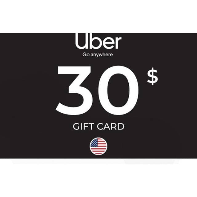 Uber Rides Gift Card 30 USD