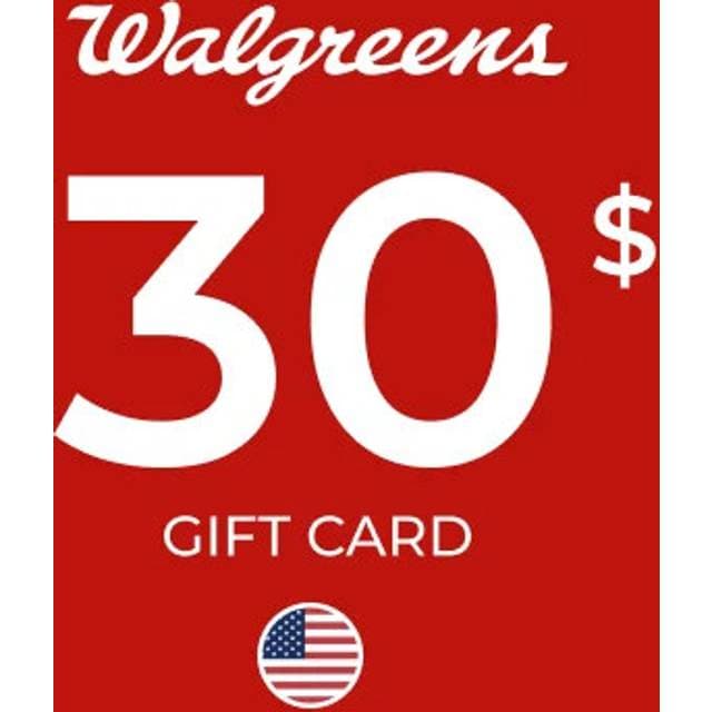 Walgreens Gift Card 30 USD
