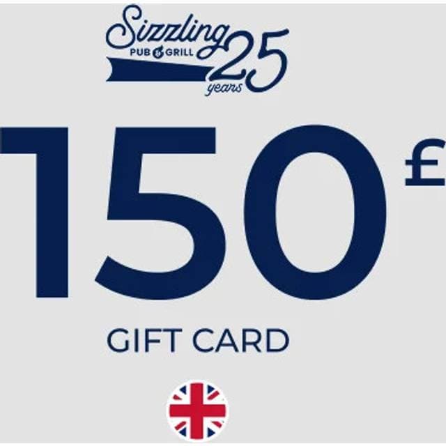 Sizzling Pubs Gift Card 150 GBP