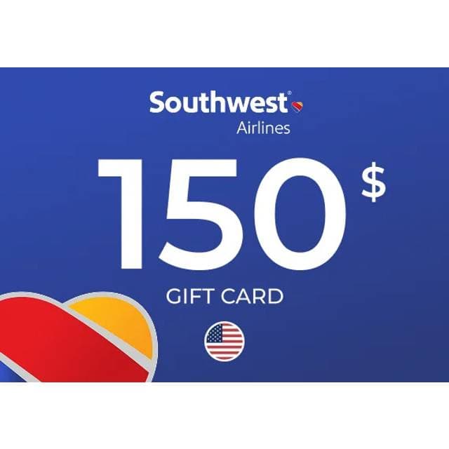 Southwest Airlines Gift Card 150 USD