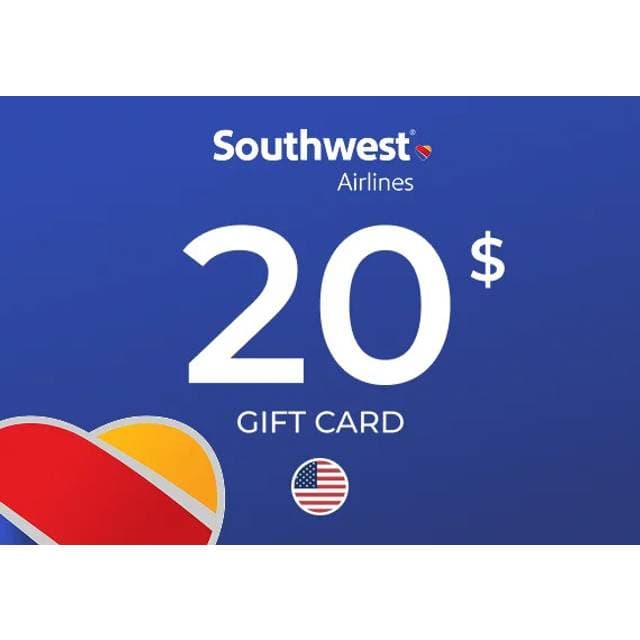 Southwest Airlines Gift Card 20 USD