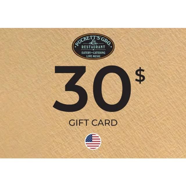 Puckett's Grocery Gift Card 30 USD