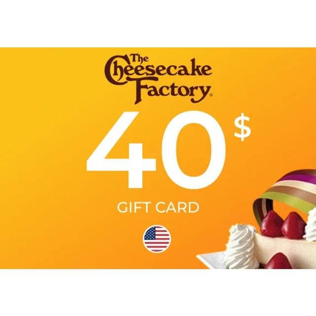 Cheesecake Factory Gift Card 40 USD