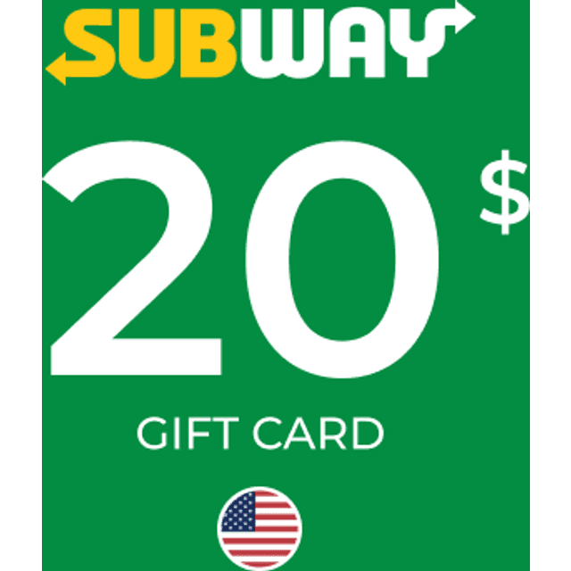 Subway Gift Card 20 USD