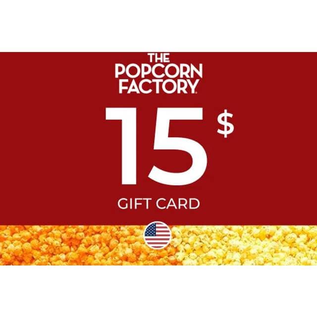 Popcorn Factory Gift Card 15 USD