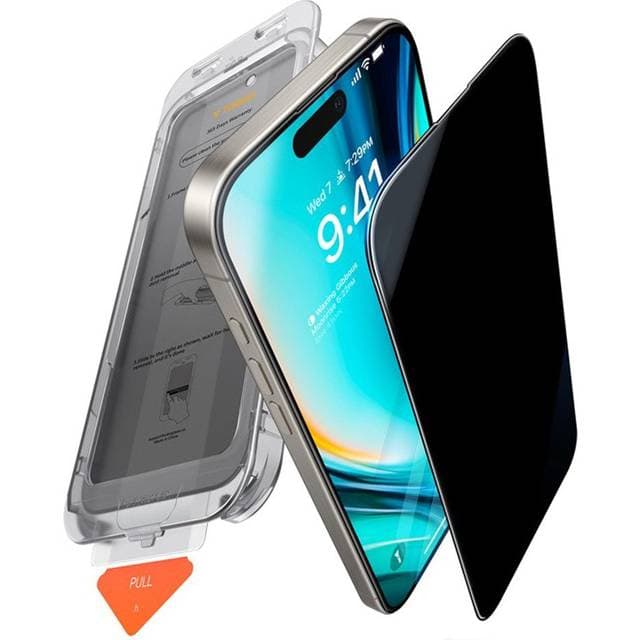Torras iPhone 17 GlassGo Privacy Skærmbeskyttelse