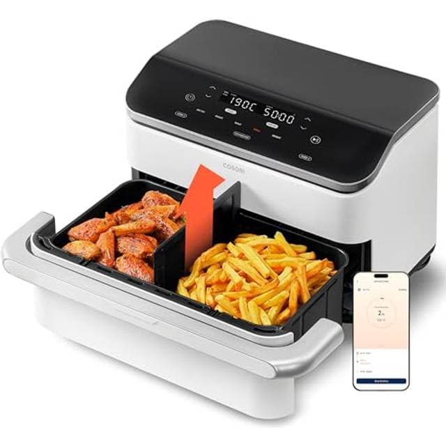 Cosori Dual Blaze TwinFry 10L Heißluftfritteuse 2 Kammern