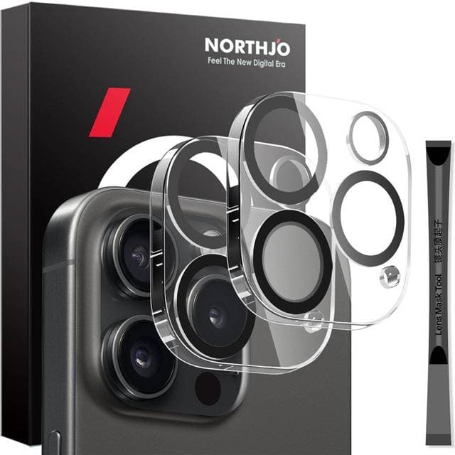 Northjo iPhone 16 Pro Max Hærdet Kameralinseglas 2 Stk