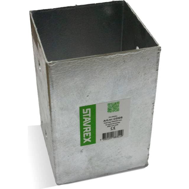 Stavrex Stolpefod 50x50mm M16 x 100 mm Firkantet