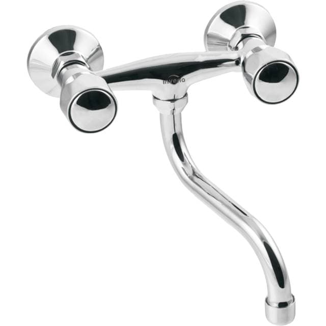 Hill Ceramic Väggmonterad Tvättställsblandare Wexford 25 cm Krom Blank