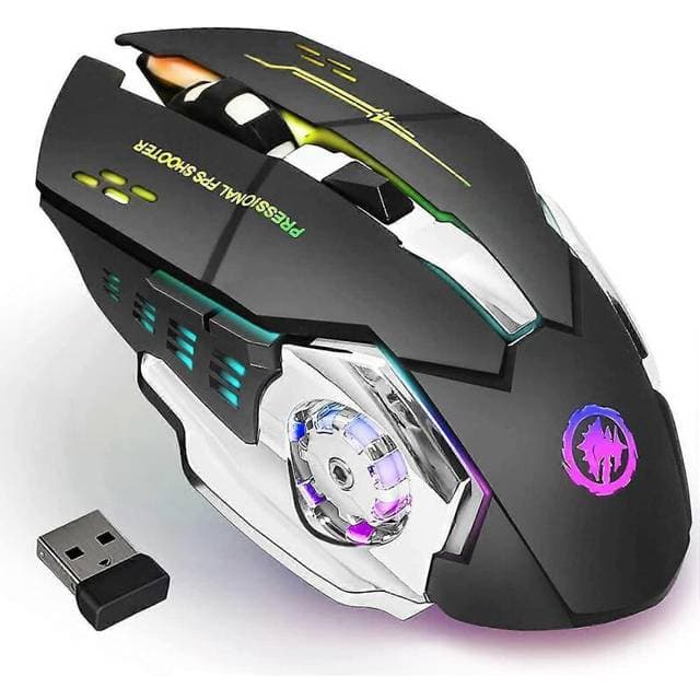Wireless Gaming Mouse Bluetooth Rgb Rechargeable