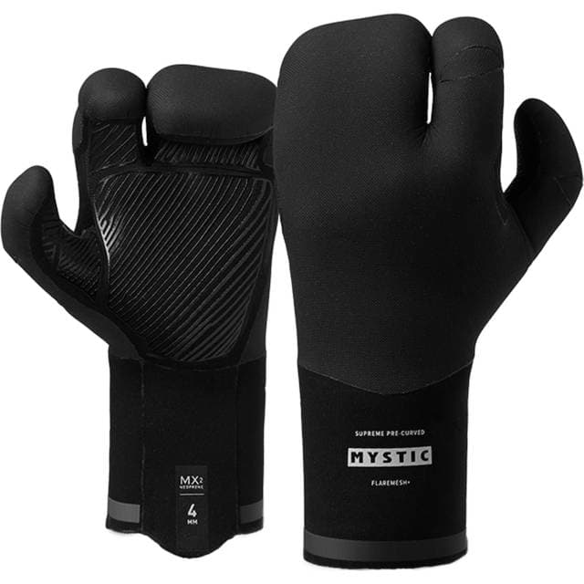 Mystic Supreme 4mm Hummer Precurved Wind Glove - Black