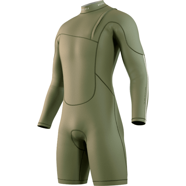 Mystic Herre The One Longarm Zip Free Shorty Våddragt - Moss