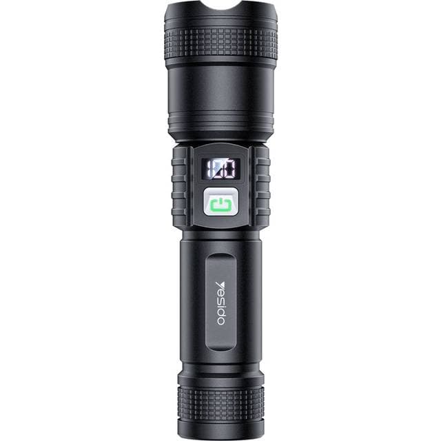 Yesido Teleskopisk Zoombar LED Lommelygte Genopladelig